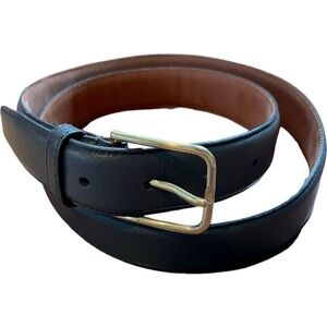 Christopher Hayes | Genuine Leather Gray‎ Belt w. Gold Accents Size 36